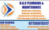 BGC Plumbing and Maintenance Logo